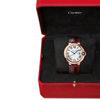 Ballon Bleu de Cartier 36 | 36mm, 18K Rose Gold, Alligator Leather, Silver Dial