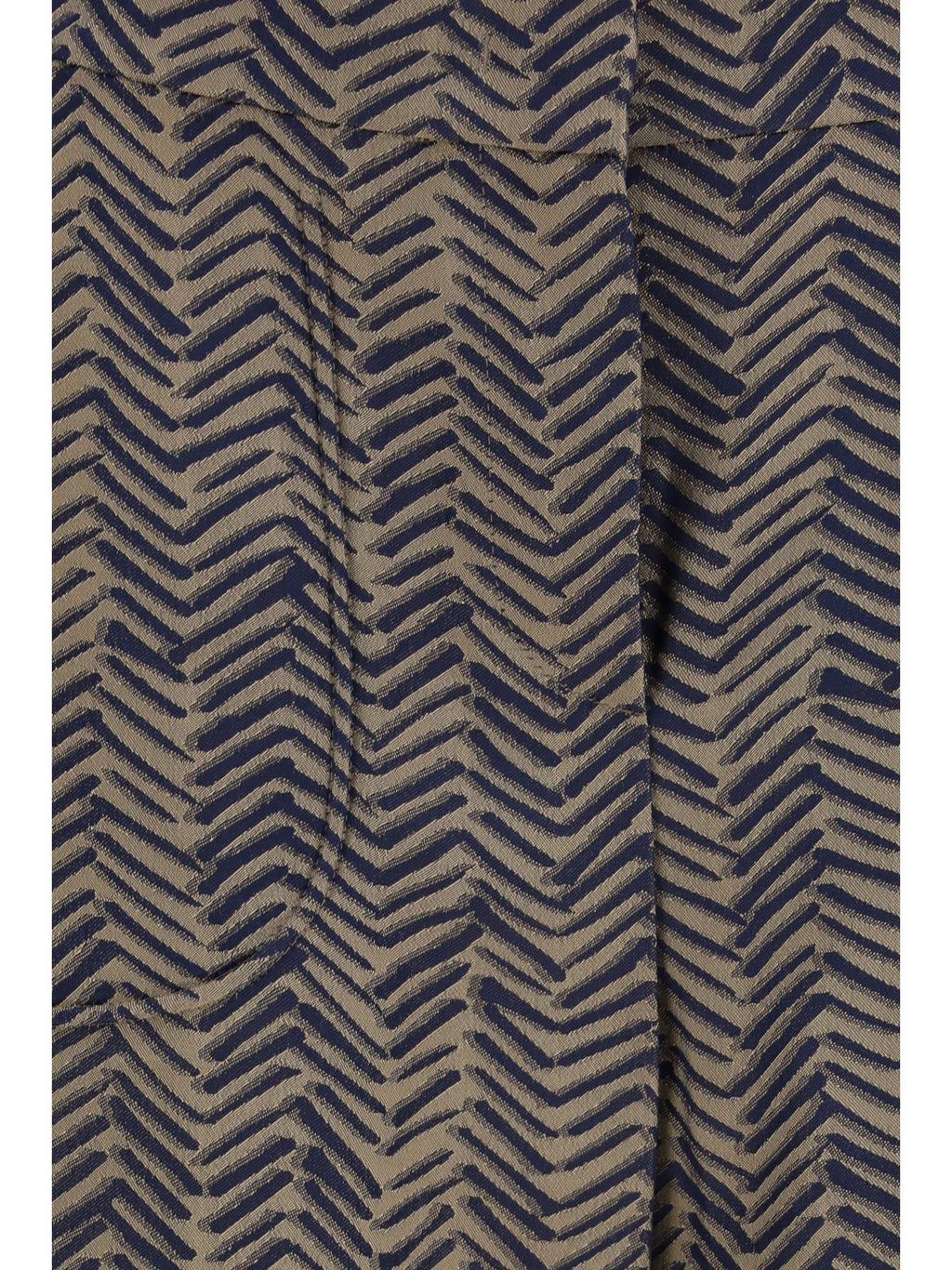 Giorgio Armani Chevron Jacquard Viscose Pants Medieval Blue
