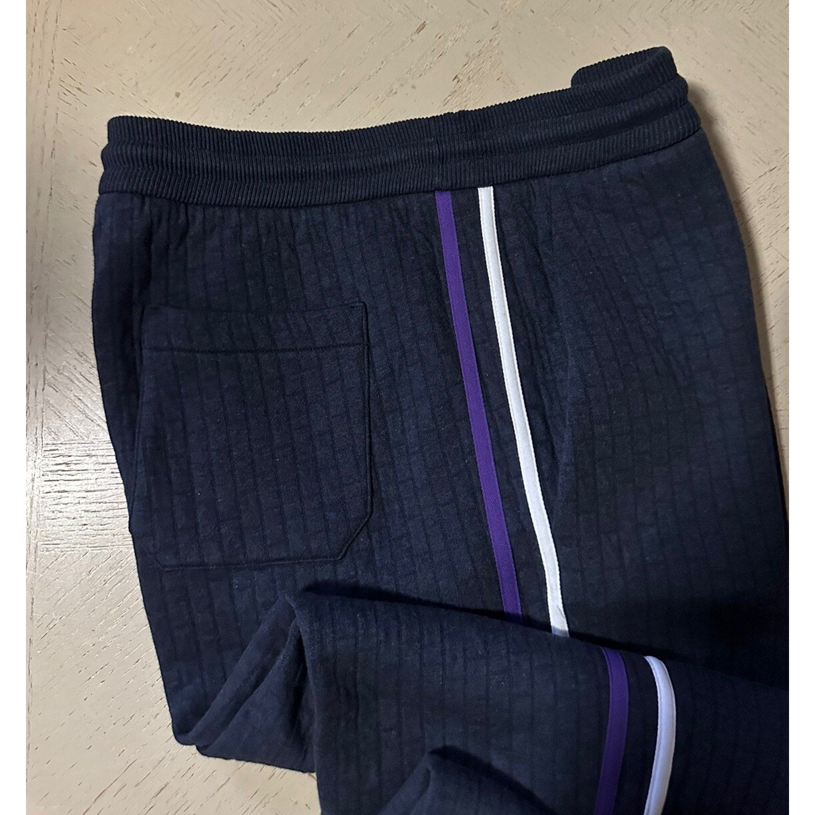 NWT $1595 Giorgio Armani Mens Sweatpants Jogging Pants Navy 36 US/52 Italy