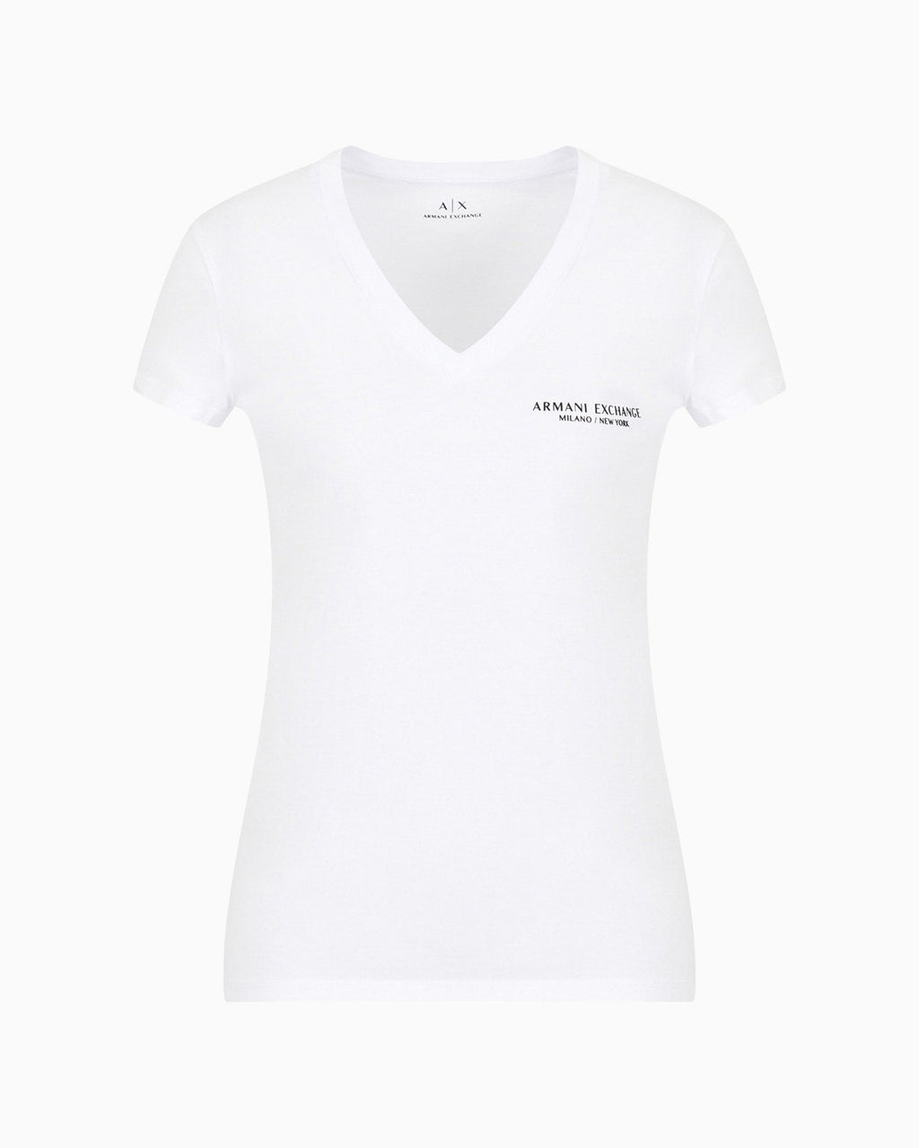 Armani Exchange women SLIM-FIT V-NECK T-SHIRT