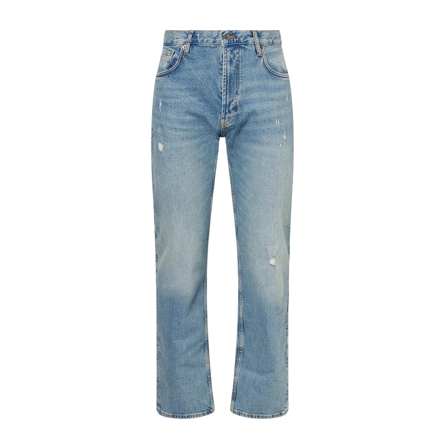 Emporio Armani J76 Straight Fit Light Blue Denim Jeans