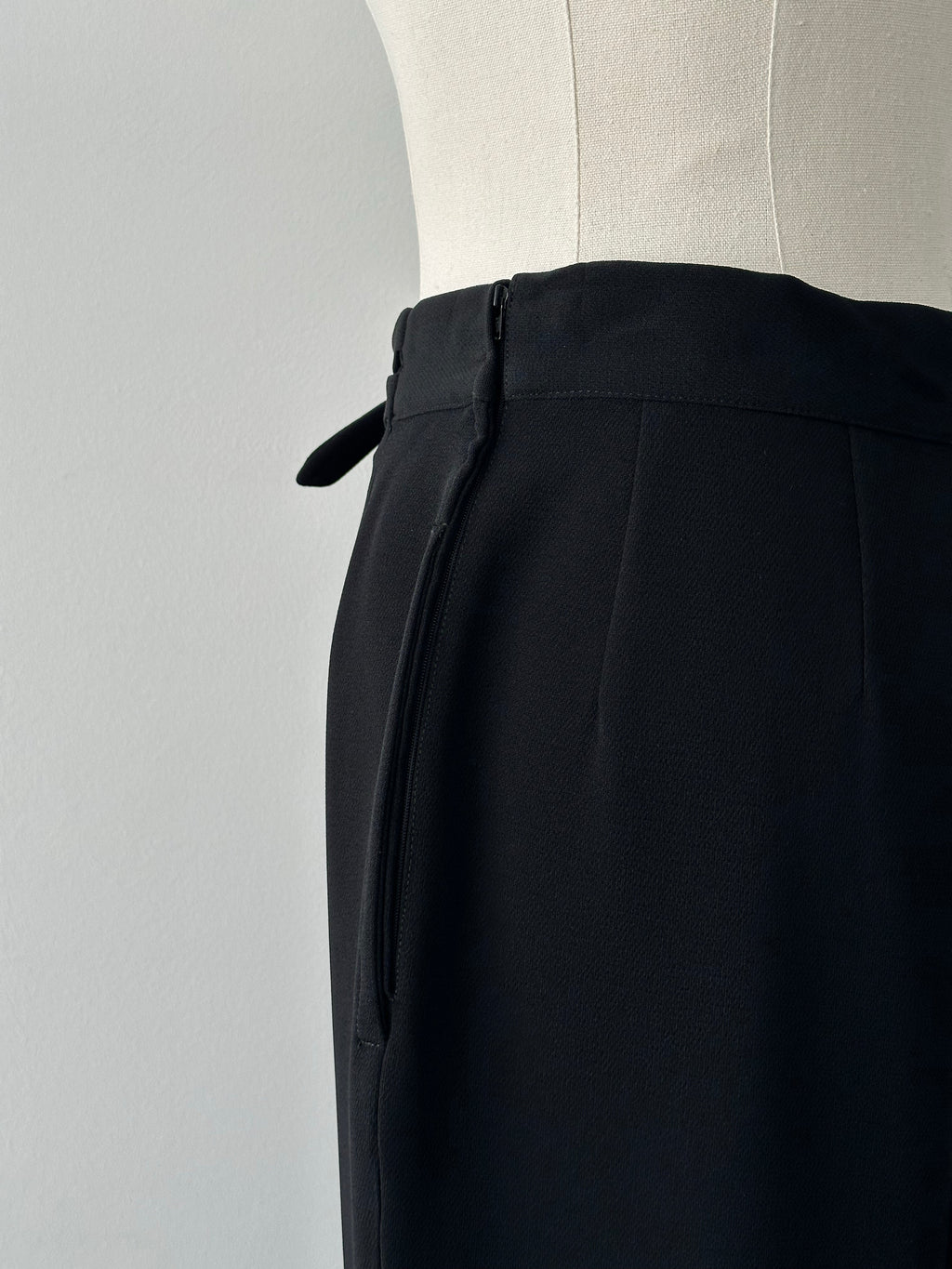 Mani 1990s Double Belt High Waist Tapered Trousers - W26