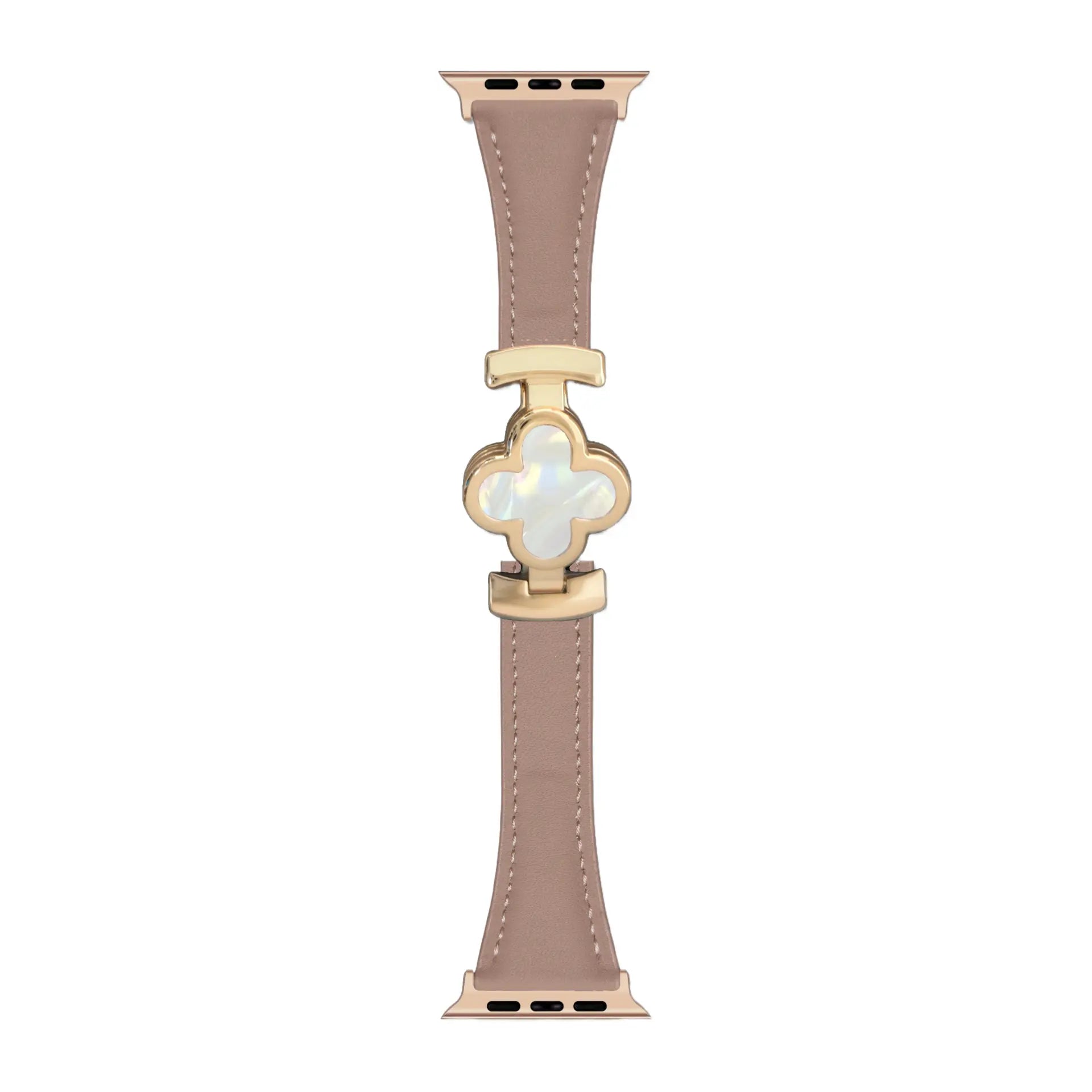 Lucky Flower Leather Strap For Apple Watch