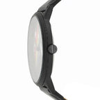 Armani Exchange Cayde AX7120 Men's Analog Watch – Black Dial with Black Leather Strap