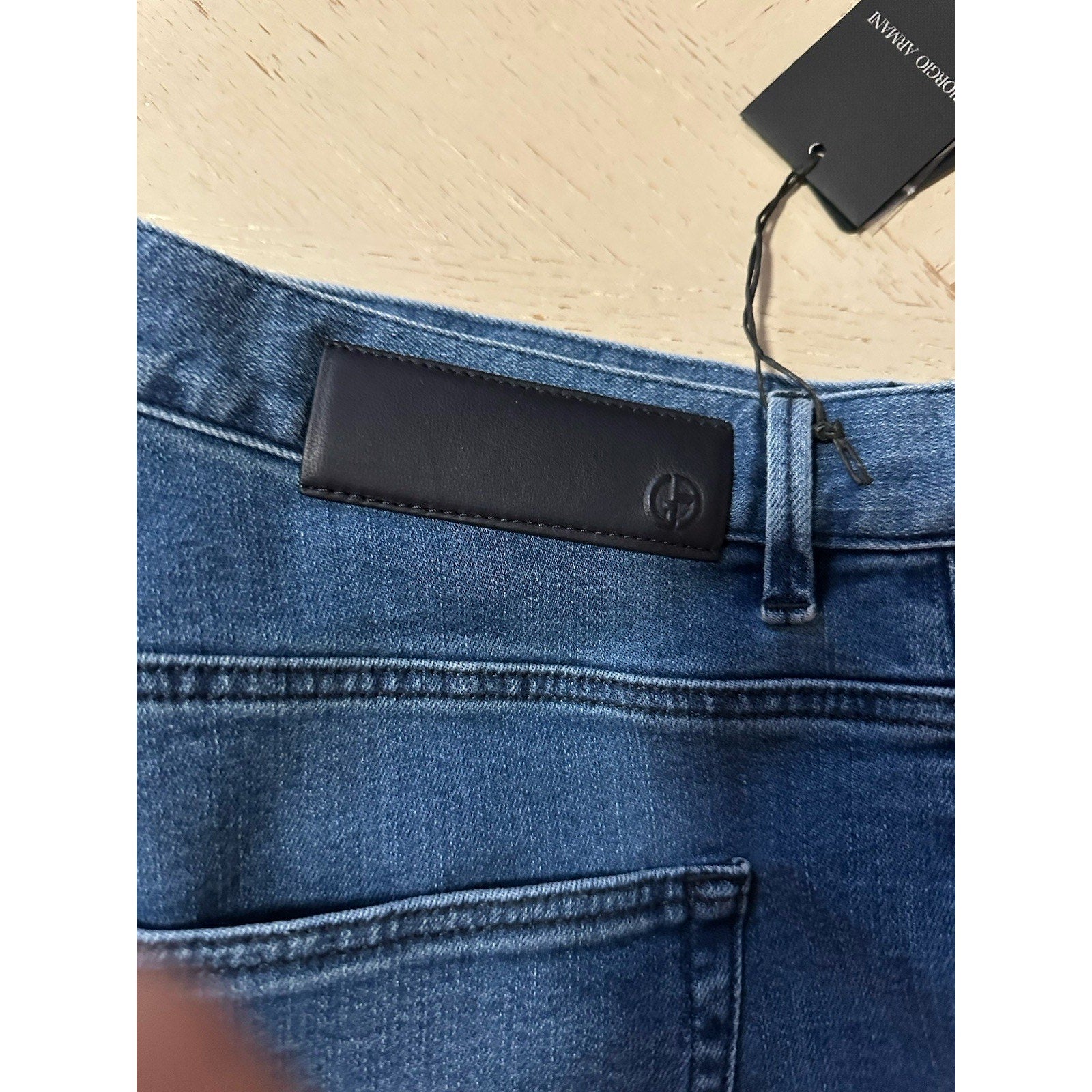 New $695 Giorgio Armani Men’s Pants Jeans Blue Size 32 Italy