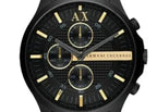 Armani Exchange Hampton AX2164 Men's Chronograph Watch – Black Dial with Black Stainless Steel Strap