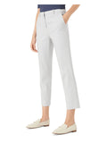ARMANI Womens Beige Stretch Zippered Pocketed Cropped Wear To Work Straight leg Pants