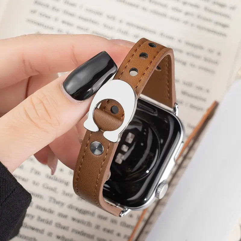 C-Buckle applewatch Leather Band