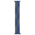 Plastic Buckle Mixed Color Nylon Braided Single Loop Watch Band For Apple Watch Series 9&8&7 41mm / SE 3&SE 2&6&SE&5&4 40mm / 3&2&1 38mm, Size:L(Checkered Blue Green)