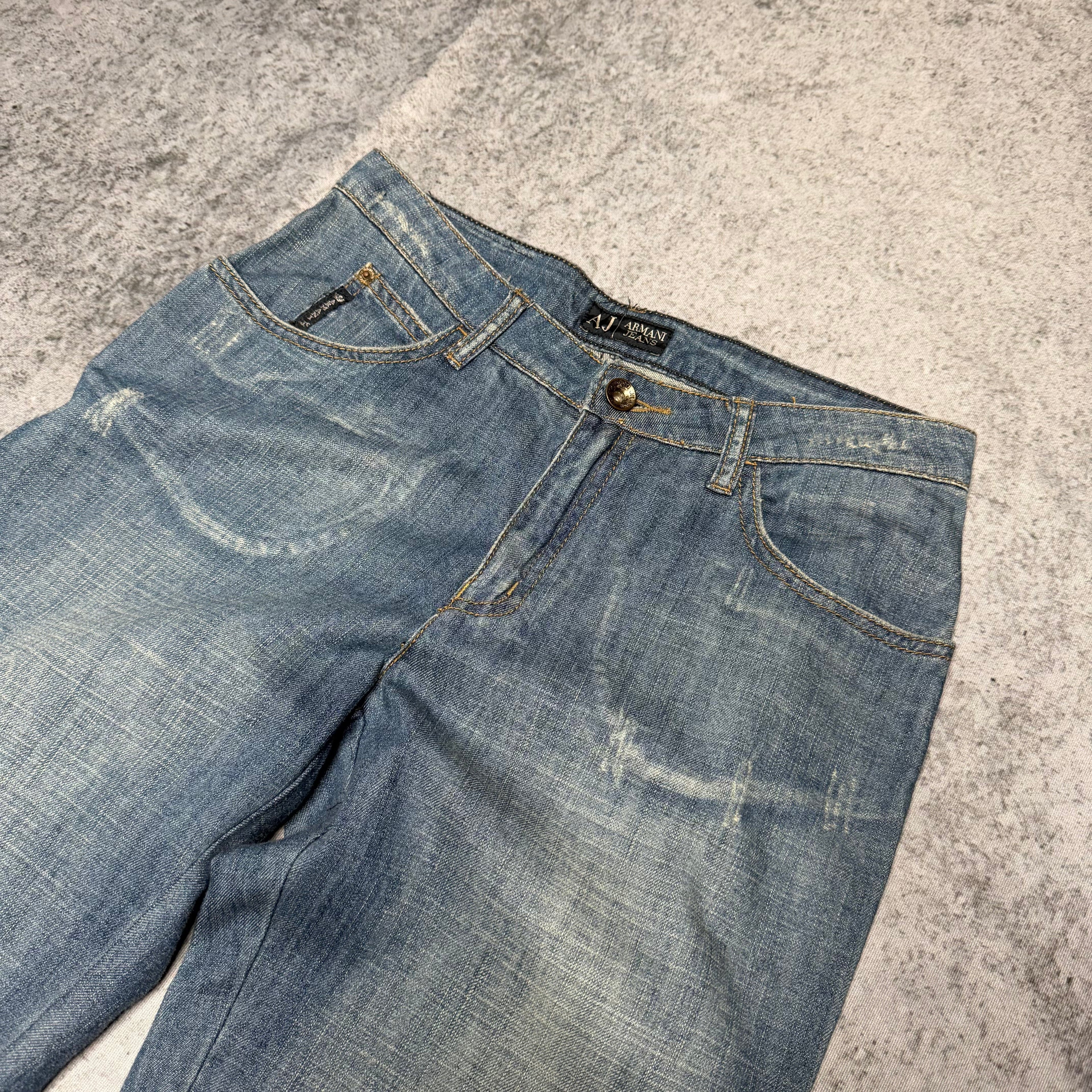 Armani Jeans 00s Womens Jeans Low Waist Bootcut (26 fits XS)