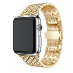 Braided Luxe Stainless Steel Link Band For Apple Watch Multiple Colors Available
