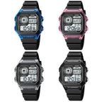 SKMEI 1998 Transparent Shell Ice Sensor Outdoor Sports Waterproof Multi-function Watch(Black)