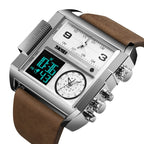 skmei-1391-multifunctional-men-business-digital-watch-30m-waterproof-square-dial-wrist-watch-with-leather-watchbandsilver-coffee