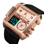skmei-1391-multifunctional-men-business-digital-watch-30m-waterproof-square-dial-wrist-watch-with-leather-watchbandrose-gold