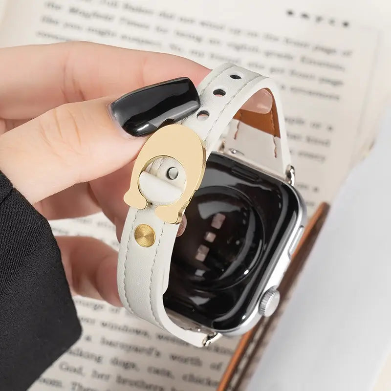 C-Buckle applewatch Leather Band