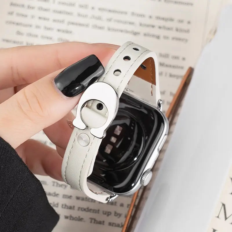 C-Buckle applewatch Leather Band
