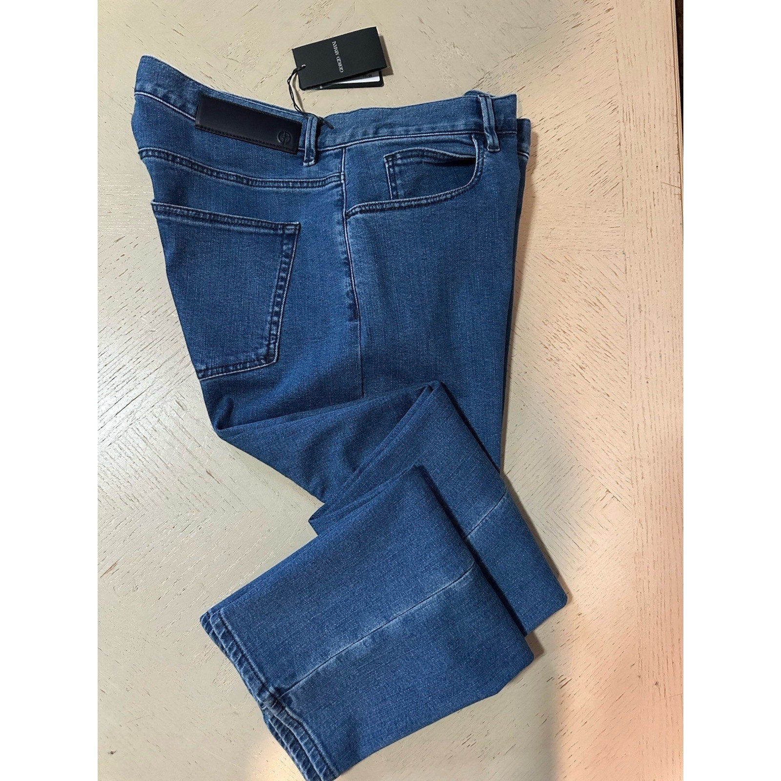 New $695 Giorgio Armani Men’s Pants Jeans Blue Size 32 Italy