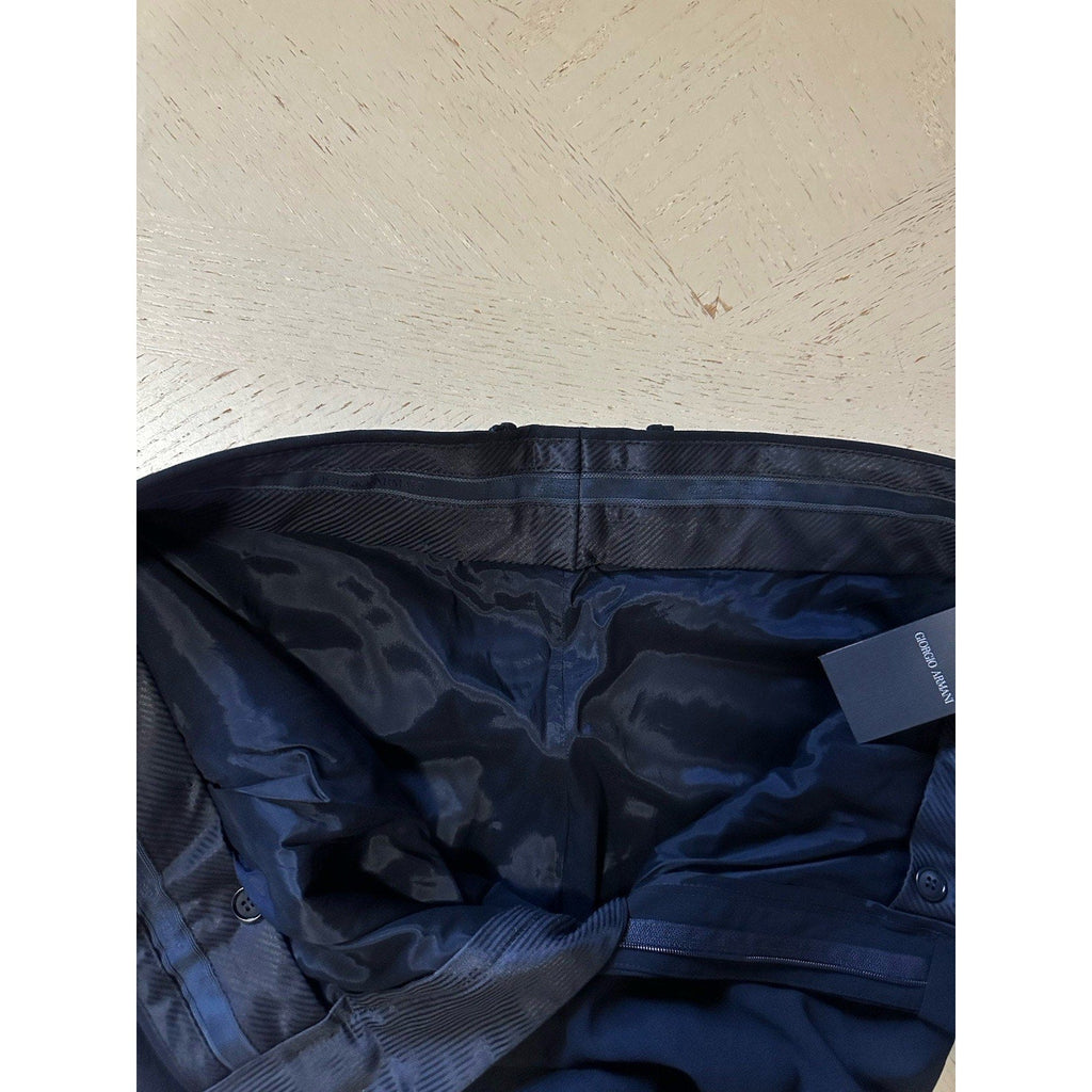 NWT $1495 Giorgio Armani Men Wool Dress Pants Navy 36 US/52 Eu