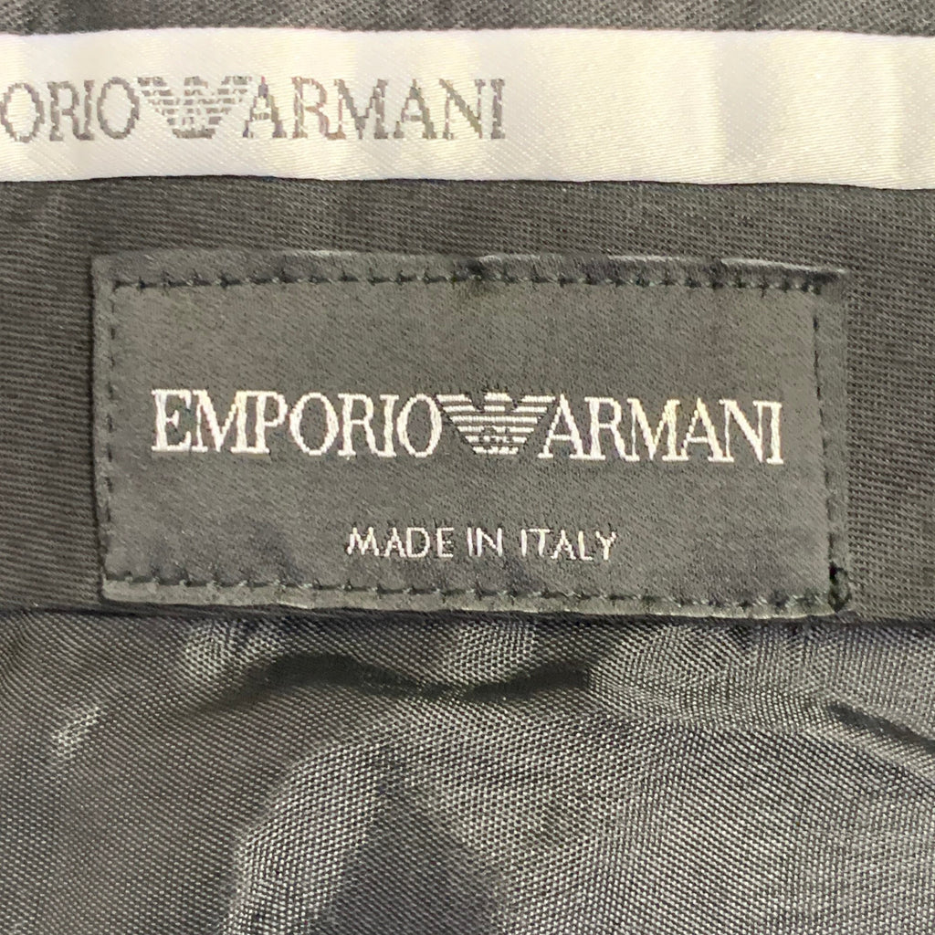 EMPORIO ARMANI Size 34 Navy Wool Blend Tapered Dress Pants