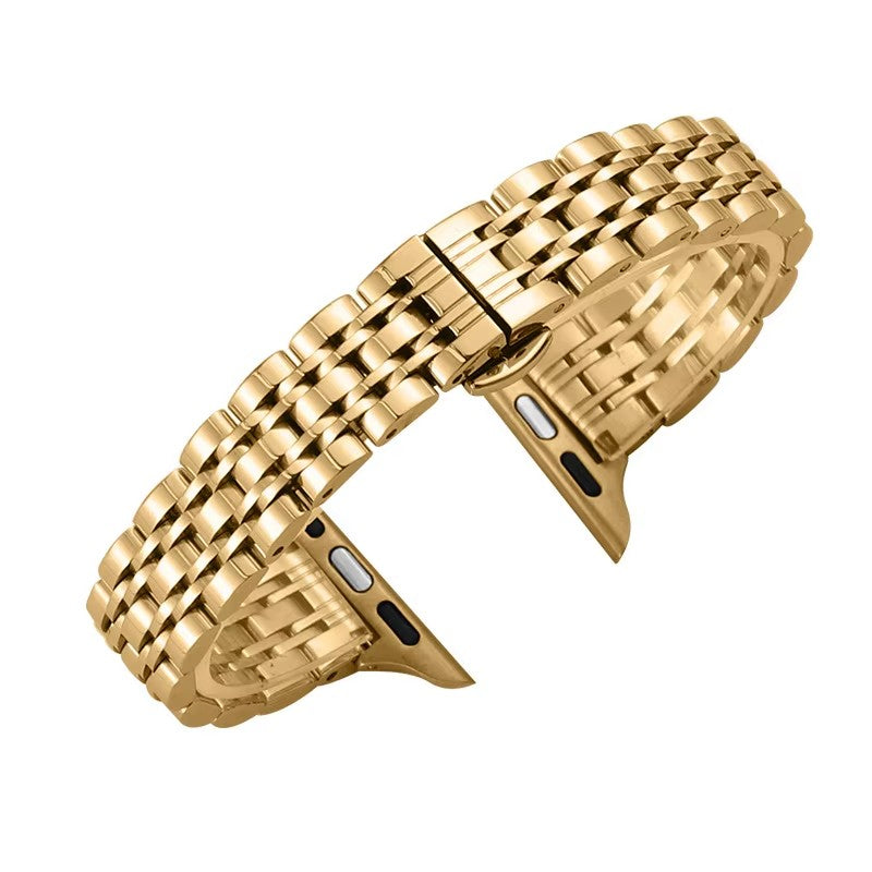 Slim Prestige Stainless Steel Link Band For Apple Watch Multiple Colors Available