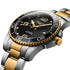 longines HydroConquest Ceramic Bezel Two-Tone 41mm - Black on Bracelet