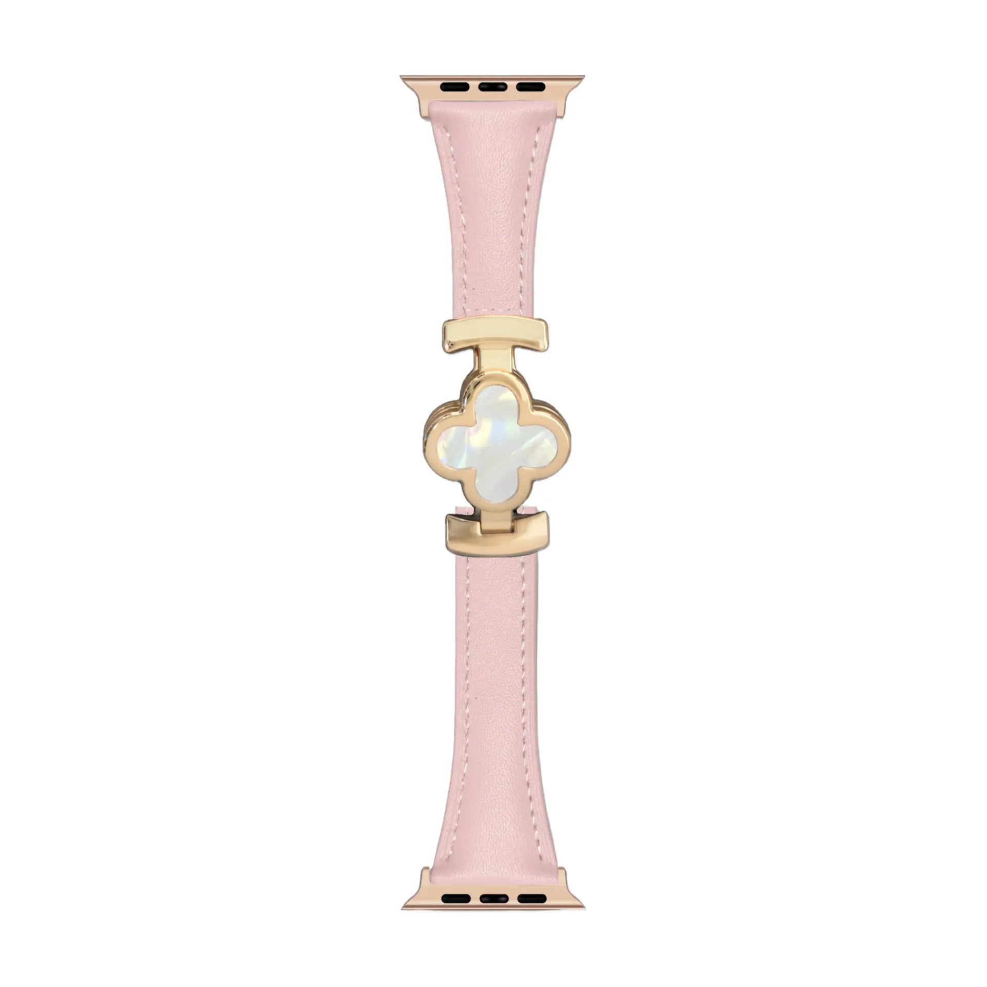 Lucky Flower Leather Strap For Apple Watch