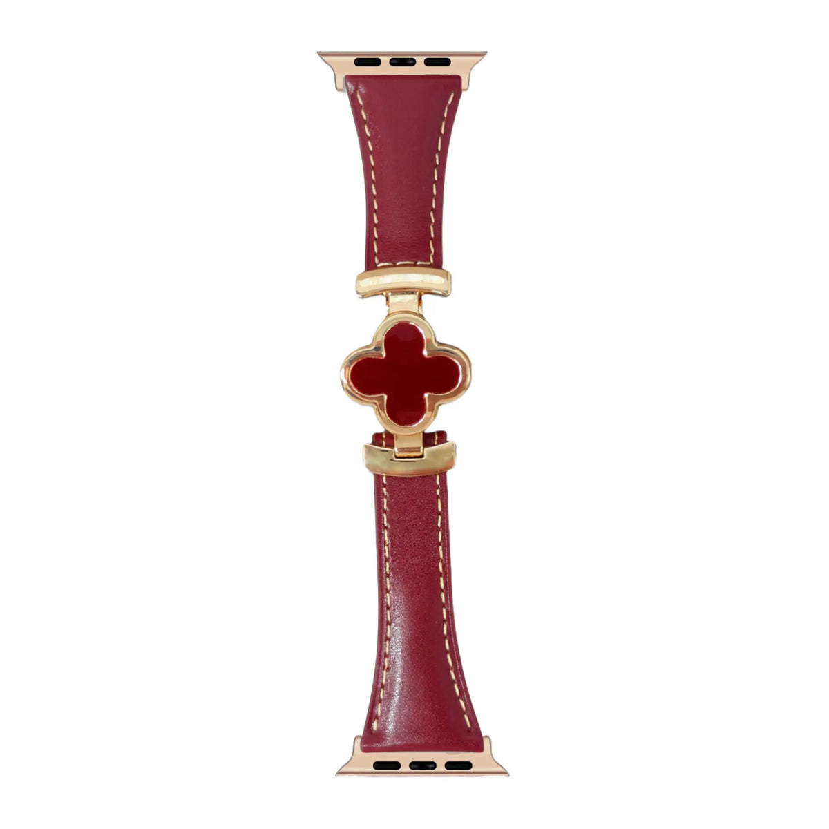 Lucky Flower Leather Strap For Apple Watch